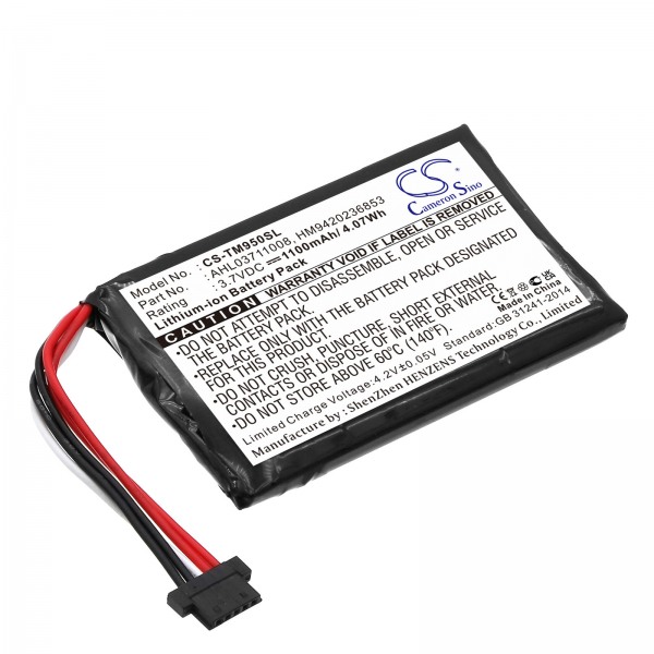 battery for TomTom GO PROFESSIONAL 6250