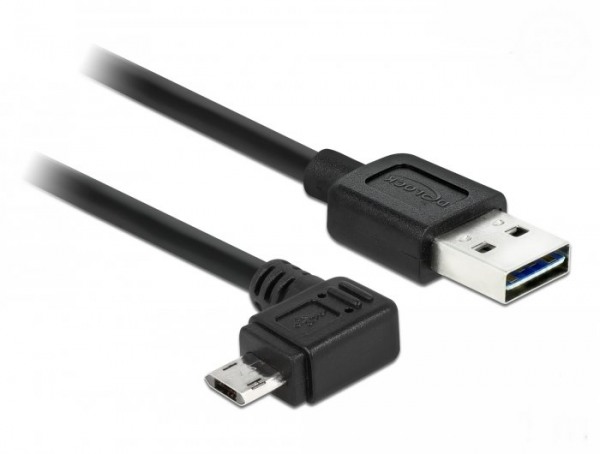 Data cable angled plug 1m EASY-USB for Blaupunkt TravelPilot 53 CAM EU LMU