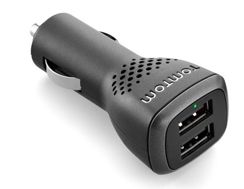 TomTom High-Speed Dual-Charger for TomTom Start 25 Europe Traffic